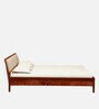 Flair Sheesham Wood King Size Bed In Honey Oak Finish