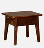 Flair Sheesham Wood Bedside Table In Provincial Teak Finish With Drawer