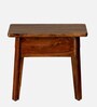 Flair Sheesham Wood Bedside Table In Provincial Teak Finish With Drawer
