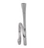 Flame Twisted Candle Holder Silver