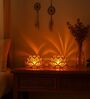 Flameless & Smokeless Acrylic Decorative Diya (Set of 2)