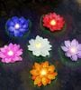 Flameless Floating Lotus LED Tealight Diya
