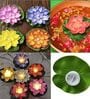 Flameless Floating Lotus LED Tealight Diya