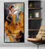 Flamenco Dancer With Abstract Effect Modern Art Canvas Long Big Prints
