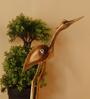 Flamingo Brown Solid Wood Showpiece