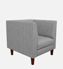Flamingo Fabric 1 Seater Sofa In Grey Colour