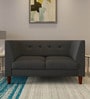 Adorn Homez Flamingo Fabric 2 Seater Sofa in Dark Grey Colour