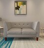 Adorn Homez Flamingo Fabric 2 Seater Sofa in Grey Colour