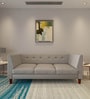 Adorn Homez Flamingo Fabric 3 Seater Sofa in Grey Colour