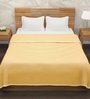 Beige Polyester 400 GSM Double Bed Room Temperature Blanket