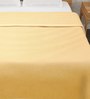 Beige Polyester 400 GSM Double Bed Room Temperature Blanket