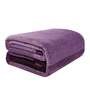 Purple Polyester 400 GSM Double Bed Room Temperature Blanket