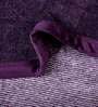 Purple Polyester 400 GSM Double Bed Room Temperature Blanket