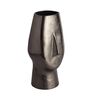 Flat Face Black Aluminium Table Vase