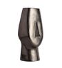 Flat Face Black Aluminium Table Vase