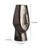 Flat Face Black Aluminium Table Vase