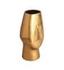 Flat Face Gold Aluminium Table Vase