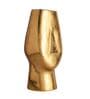 Flat Face Gold Aluminium Table Vase
