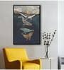 Flat Whale Fish With Modern Art Canvas Art Print