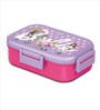 Flatmate Barbie Cherry Pink 700 ML Inner Stainless Steel & Outer Plastic  Lunch Box With Spoon