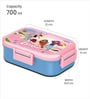 Flatmate Barbie Blue  700 ML Inner Stainless Steel & Outer Plastic  Lunch Box