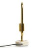 Flattened Cube Filament Shade Table Lamp With Bulb Base