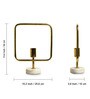 Flattened Cube Filament Shade Table Lamp With Bulb Base