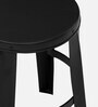 Flavia Metal Seating Stool in Black Colour