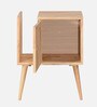 Flavia Solid Wood End Table In Natural Finish