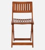 Flecto Teak Wood Folding Chair In Teak Finish (Set of 2)
