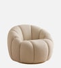 Fleoriane Petal Lounge Chair In Cream Colour