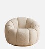 Fleoriane Petal Lounge Chair In Cream Colour