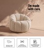 Fleoriane Petal Lounge Chair In Cream Colour