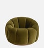 Fleoriane Petal Lounge Chair In Olive Colour