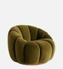 Fleoriane Petal Lounge Chair In Olive Colour