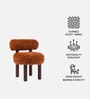 Fleuffin Cozy Lounge Chair In Burnt Orange Colour