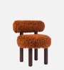 Fleuffin Cozy Lounge Chair In Burnt Orange Colour