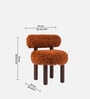 Fleuffin Cozy Lounge Chair In Burnt Orange Colour