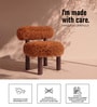 Fleuffin Cozy Lounge Chair In Burnt Orange Colour
