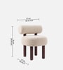 Fleuffin Cozy Lounge Chair In Cream Colour