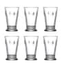 Fleur De Lys Transparent Glass ( Set of 6 ) Cocktail Glasses