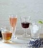 Fleur De Lys Transparent Glass ( Set of 6 ) Wine Glass