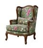 Fleura Teak Wood Lounge Chair With Suede Fabric In Green Colour Fleura Teak Wood Lounge Chair With Suede Fabric In Green Colour