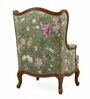 Fleura Teak Wood Lounge Chair With Suede Fabric In Green Colour Fleura Teak Wood Lounge Chair With Suede Fabric In Green Colour