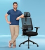 Flex Breathable Mesh Ergonomic Chair In Black Colour