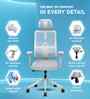 Flex Breathable Mesh Ergonomic Chair In Grey Colour