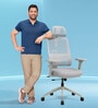 Flex Breathable Mesh Ergonomic Chair In Grey Colour