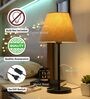 Flex Fabric Shade Table Lamp, Modern Bedside & Desk Lamp with Metal Base for Bedroom, Living Room & Home Decor
