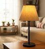 Flex Fabric Shade Table Lamp, Modern Bedside & Desk Lamp with Metal Base for Bedroom, Living Room & Home Decor
