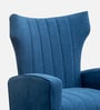 Flexed  Velvet Guest Chairs In Blue Colour